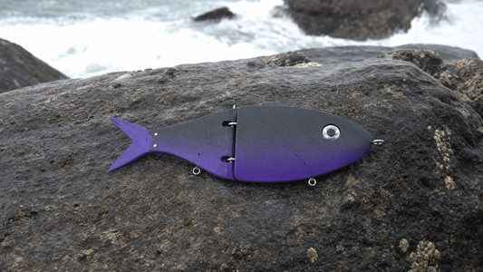 8" Glide Bait – Midnight Eggplant